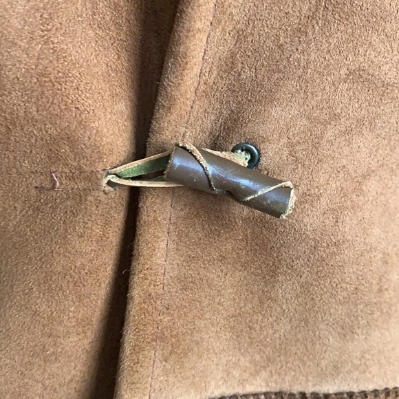 Vintage 70s Suede Fringe Vest M - Picture 6 of 10